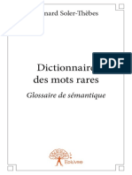 Dictionnaire Des Mots Rares