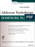 Adolescent Psychotherapy Homework Planner by Arthur E Jongsma JR L Mark Peterson William P McInnis Z-Liborg