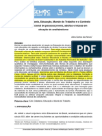 O Tripe Cidadania Educacao Mundo Do Trabalho e o Contexto Socio - Educacional Aula1