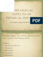 Medicolegal Aspects of Physical Injuries: Emil Josef B. Almazan MD Pcom Mhca