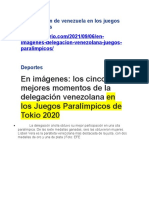 Participación de Venezuela en Los Juegos Paralímpicos