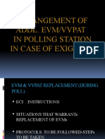 7.arrangement of Addl. EVMs in P.S. in Case of Exigency