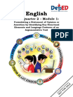 English: Quarter 2 - Module 1