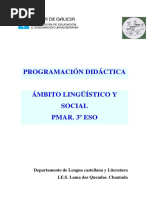 Programación Didáctica Pmar. Ámbito Lingüístico y Social