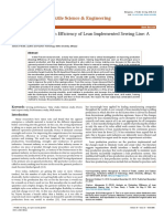 Analysis On Production Efficiency of Lean Implemented Sewing Line A Case Study 2165 8064 1000386