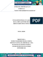 Evidencia Manual de Procesos y Procedimientos