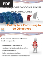 Definição e Estruturação de Objectivos