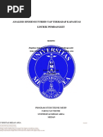 Analisis Efisiensi Turbin Uap Terhadap Kapasitas