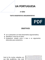 2 Série - 89 - Texto Dissertativo-Argumentativo