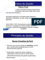 Princípios de Gestão - Henry Ford e o Fordismo