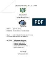 Informe Del Levantamiento Topografico