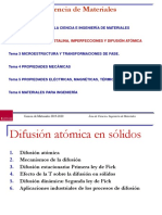 Tema 2.3. Difusión en Estado Sólido