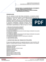 PAUTAS METODOLOėGICAS PARA LA ELABORACIOėN DEL PROYECTO FINAL DEL TRABAJO DE TITULACIOėN UNIVERSIDAD OTAVALO