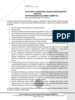 1 Requisitos Documentales para La Obtencion o Renovacion de Registro Sanitario Procesadoras