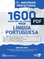 1600 Questões para Concursos de Prefeituras - LÍNGUA PORTUGUESA