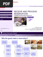 Receive and Process Reservation: Teaching and Learning Materials