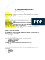 Lesson 1 Introduction of Media and Information Leteracy