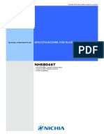 NHSB046T: Specifications For Blue Led