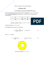 Laurent Series, Residues, and The Residue Theorem: AE 5332 - Professor Dora E. Musielak