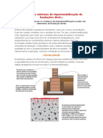 Conheça Os Sistemas de Impermeabilização de Fundações Diretas