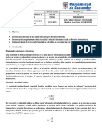 Preinforme Densidad y Viscosidad en Lubricantes Usados