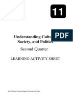 Understanding Culture, Society, and Politics: Second Quarter