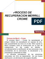 Proceso de Recuperacion Merril Crowe