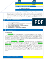 Study Guide For Module No. 2: The Global Economy