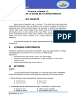 Science - Grade 10: Reflection of Light in A Curved Mirror
