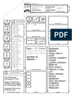 Sung Jin-Woo Character Sheet