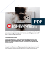 Common Household Electricity Problems