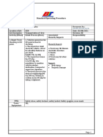 Standard Operating Procedure: Activity (What) Detail Process (How) Associated Hazards/Impacts Responsibility