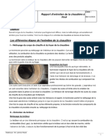Rapport D'entrentien Chaudière À Fioul