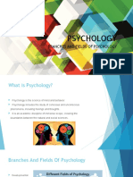 Branches and Fields of Psychology