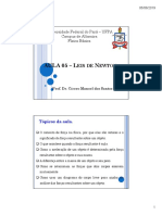 AULA 05 - Leis de Newton Do Movimento e Aplicação