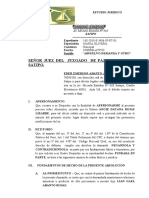 Absolucion de Demanda de Alimentos de Eder Abanto