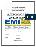 Ejercicios de Estimacion