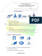 2 - Teste Diagnóstico - Sólidos Geométricos