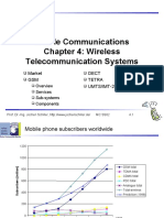 Mobile Communications Chapter 4: Wireless Telecommunication Systems