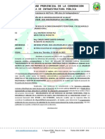 Informe N°0113 Reiterio Solucitud de Modificacion Presupuestal Entre Proyectos