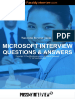 Microsoft Interview: Questions & Answers