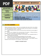 Self-Learning Module: Grade 10 Quarter 2