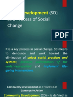 Social Development: (SD) As A Process of Social Change