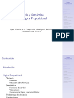 Sintaxis y Semántica de La Lógica Proposicional