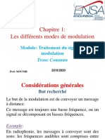 Chapitre 1 Les Différents Modes de Modulation