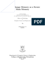 A Phase Change Memory As A Secure Main Memory: Master of Technology Computer Science and Engineering