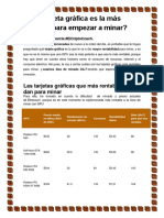 Qué Tarjeta Gráfica Es La Más Rentable para Empezar A Minar