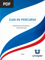 Guia de Percurso Engenharia Mecanica Unopar 2020