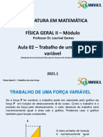 Trabalho de Uma Força - Variável