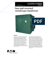 Three-Phase Pad-Mounted Compartmental Type Transformer